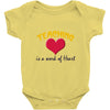 teaching is a work of heart Baby Onesie