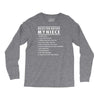 rules for dating my niece Long Sleeve Shirts