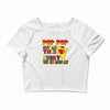 pop pop got this shirt Crop Top