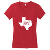 home texas outline Women's V-Neck T-Shirt