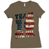 Jake Paul Team 10 Old America Design Ladies Fitted T-Shirt