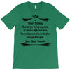 Dear Daddy, Thanks for Being my Dad Baby Boy Letter to Father T-Shirt