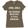 April Girls Ladies Fitted T-Shirt