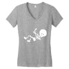 baby skeleton Women's V-Neck T-Shirt