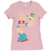 popeye spinach retro mens funny Ladies Fitted T-Shirt