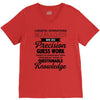 logistic operator manager we do precision guess work based on unreliab V-Neck Tee