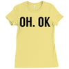 oh ok awesome Ladies Fitted T-Shirt