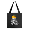 This Girl Loves Tacos Tote Bags