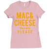 mac and cheese please Ladies Fitted T-Shirt