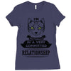 I Am Cat Actually In A Very Commited Relationship Ladies Fitted T-Shirt