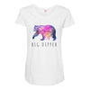 Big Dipper with Galaxy Maternity Scoop Neck T-shirt