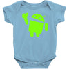 android eats apple Baby Onesie