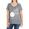 crazy cow Ladies Curvy T-Shirt