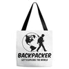 Backpacker Let's Explore The World Tote Bags