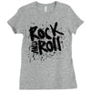 rock music r Ladies Fitted T-Shirt