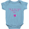 this is my heart when i see you Baby Onesie