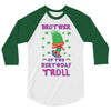 birthday troll brother 3/4 Sleeve Shirt