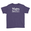 whiskey made me do it funny Youth Tee