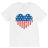 usa flag 2 V-Neck Tee
