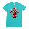 spray the towwn Ladies Fitted T-Shirt