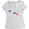 i don't like Women's Triblend Scoop T-shirt
