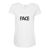 face Maternity Scoop Neck T-shirt