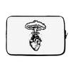 heart and nuclear explosion Laptop sleeve