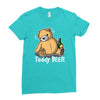 teddy beer Ladies Fitted T-Shirt