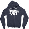 back to the 80's, funny retro Zipper Hoodie