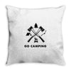 Go Camping Throw Pillow