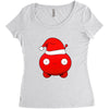 mooncake christmas santa parody Women's Triblend Scoop T-shirt