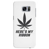 Support Melanoma Cancer Awareness With A Black Cannabis Leaf Samsung Galaxy S7 Edge