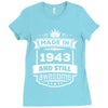 Made In 1943 And Still Awesome Ladies Fitted T-Shirt