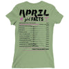 April Girl Facts Aries Ladies Fitted T-Shirt