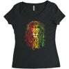 new! men's rasta vibe lion Women's Triblend Scoop T-shirt