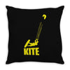kite kitesurfen kiteboarden fun extremsport top Throw Pillow