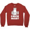 gym cat workout Crewneck Sweatshirt