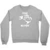 fear no fish bone skeleton Crewneck Sweatshirt