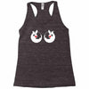 rude christmas pudding Racerback Tank
