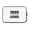 zero fuks given Laptop sleeve