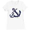 double anchor Ladies Fitted T-Shirt