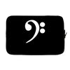 bass cleff funny Laptop sleeve