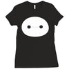 big hero 6 baymax head eyes Ladies Fitted T-Shirt