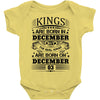 Real Kings Are Born On December 3 Baby Onesie
