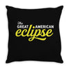 Great American Solar Eclipse 2017 Throw Pillow