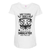 Life After Death Mess With My Daughter Maternity Scoop Neck T-shirt