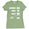looks feel act 50 Ladies Fitted T-Shirt