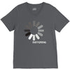buffering  funny retro loading computer console fashion party V-Neck Tee