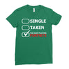 too busy playing fortnite White Logo Ladies Fitted T-Shirt