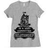 I Am Yorkshire Terrier Actually In A Very Commited Relationship Ladies Fitted T-Shirt
